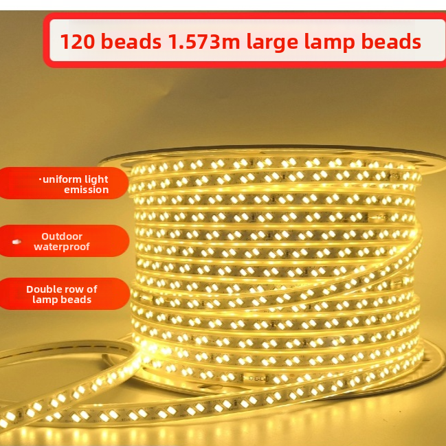 High Voltage Waterproof LED Lighting Strip MOQ:5meters
