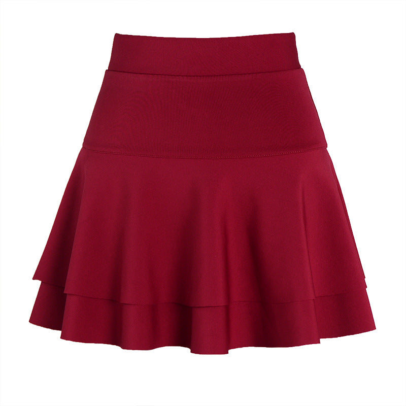 High Waist A-Line Puffy Umbrella Skirt