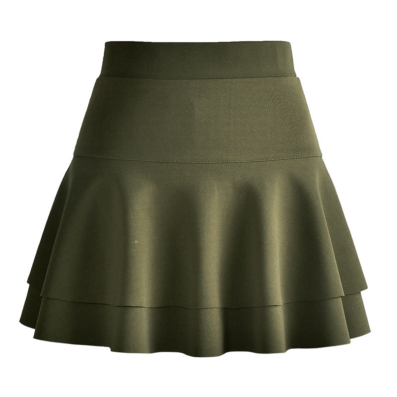 High Waist A-Line Puffy Umbrella Skirt
