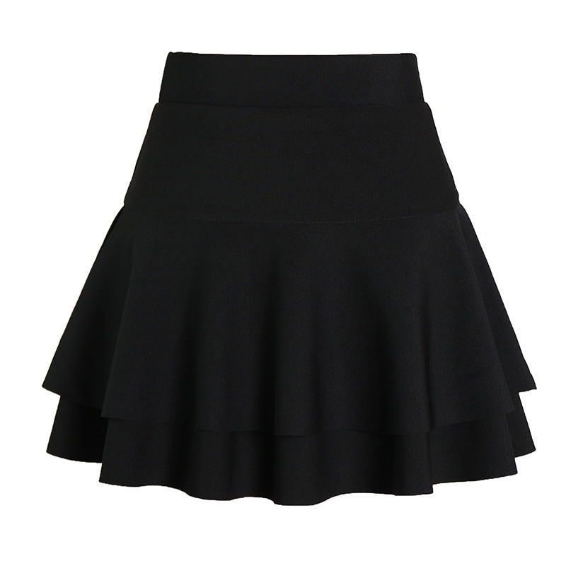 High Waist A-Line Puffy Umbrella Skirt