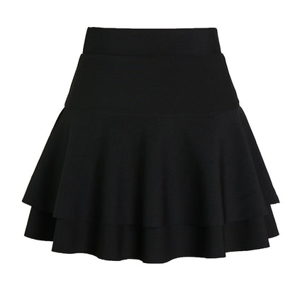 High Waist A-Line Puffy Umbrella Skirt