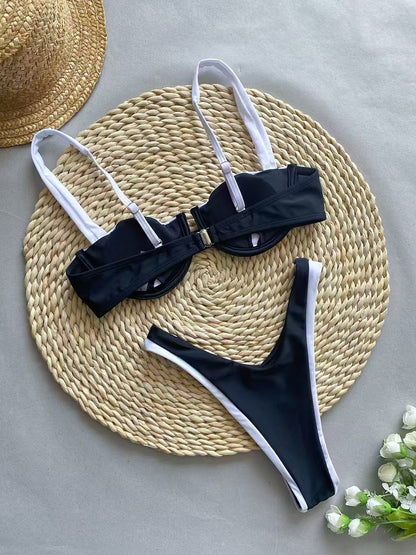 High Waist Bikini Swimsuit Two Piece