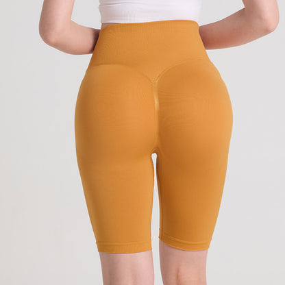 High Waist Compression Yoga Running Shorts