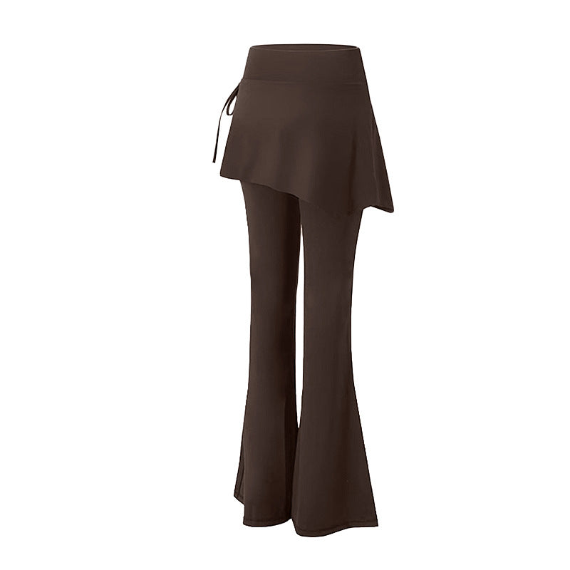 High Waist Flared Yoga Pants with Quick Dry Feature