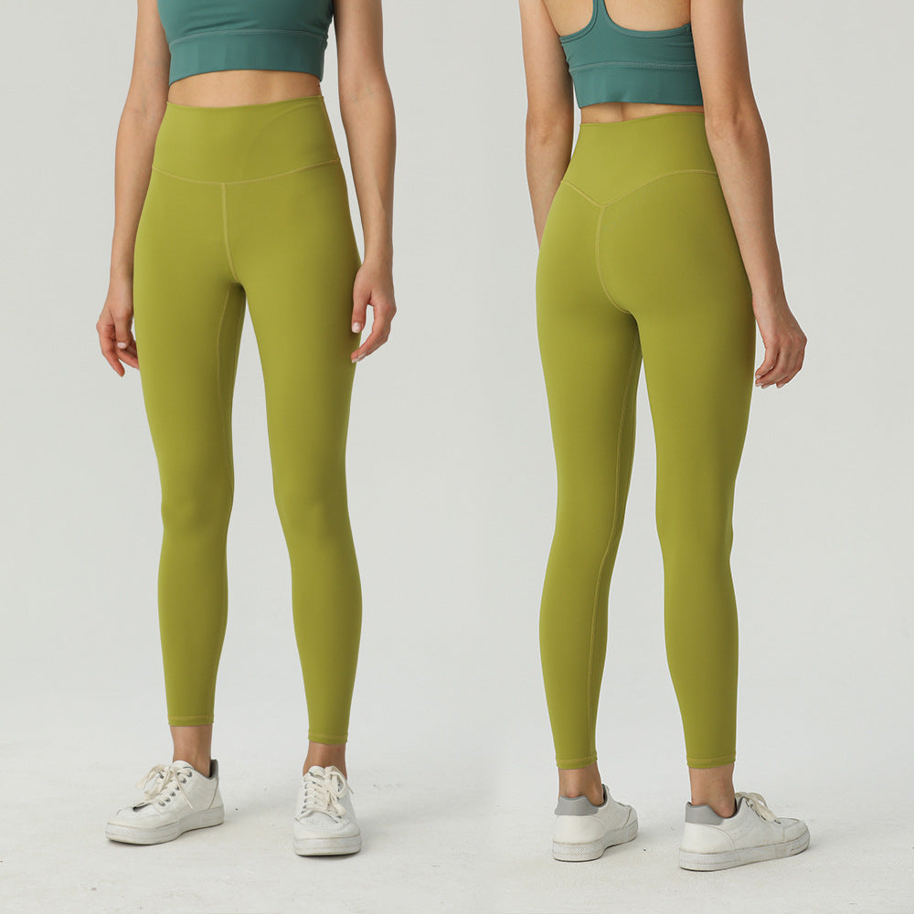 High Waist Naked Feel Yoga Pants with Quick Dry Feature