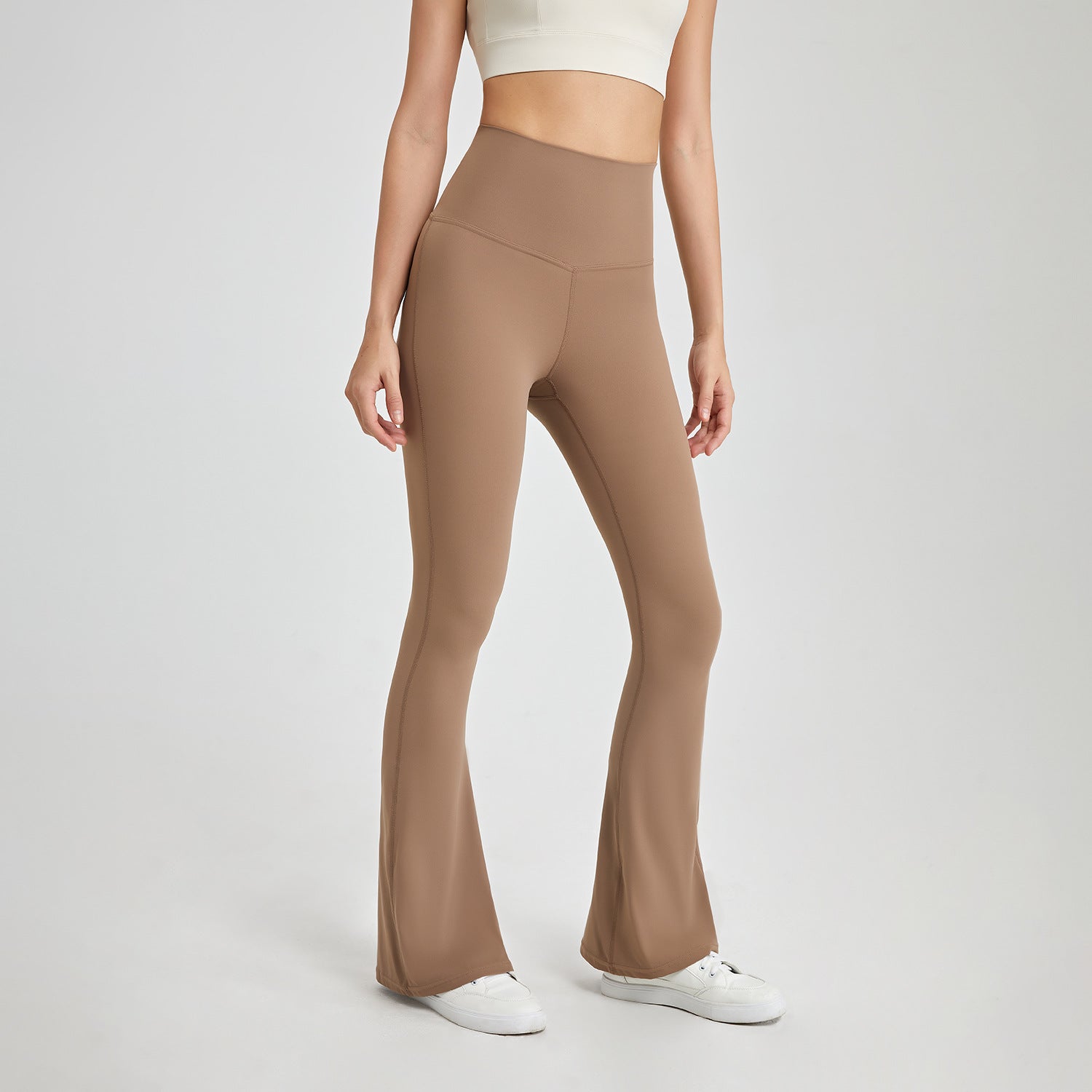 High Waist Naked Stretch Yoga Flared Pants