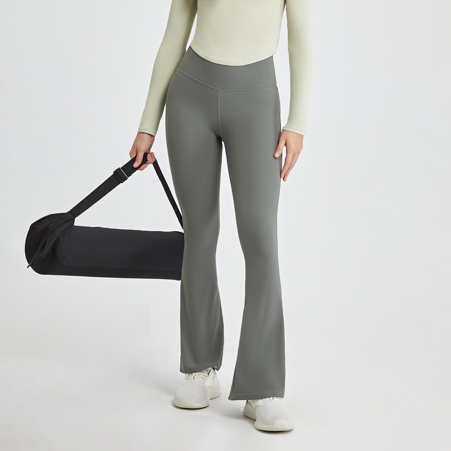 High Waist Naked Stretch Yoga Flared Pants