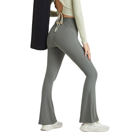 High Waist Naked Stretch Yoga Flared Pants
