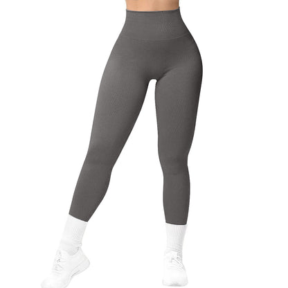 High Waist Seamless Yoga Pants with Butt Lifting Design
