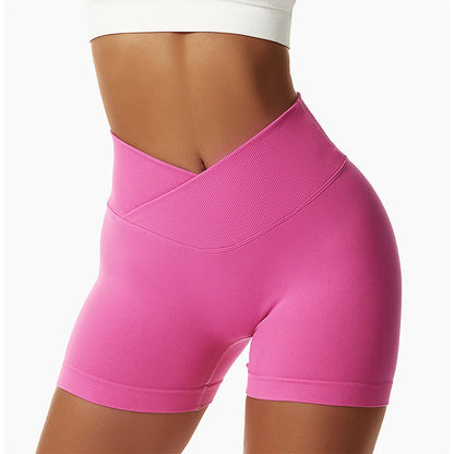 High Waist Seamless Yoga Running Shorts