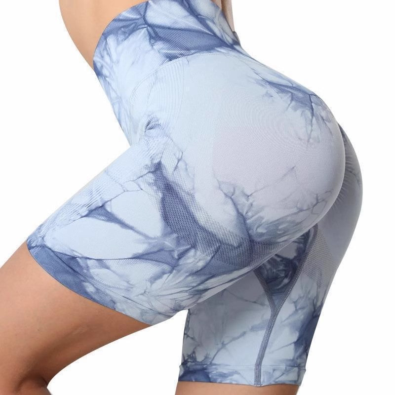High Waist Seamless Yoga Shorts with Tummy Control
