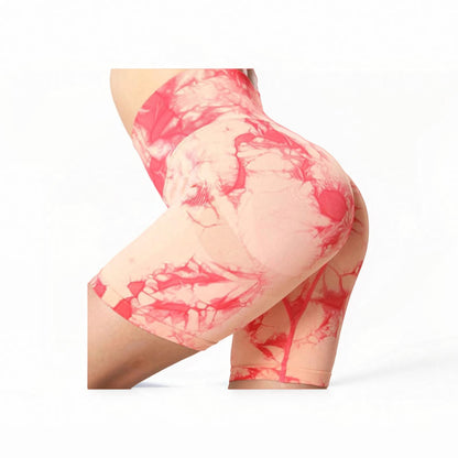 High Waist Seamless Yoga Shorts with Tummy Control