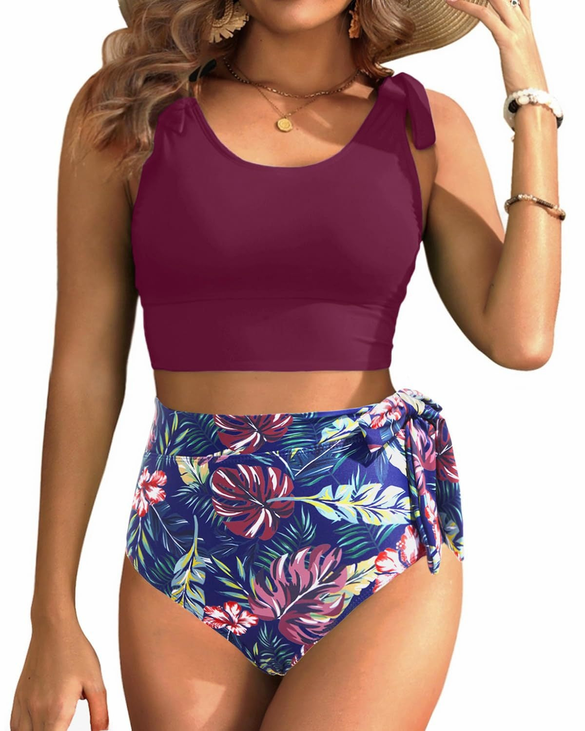 High Waist Sports Swimwear