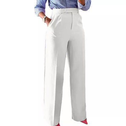 High Waist Straight Leg Pants