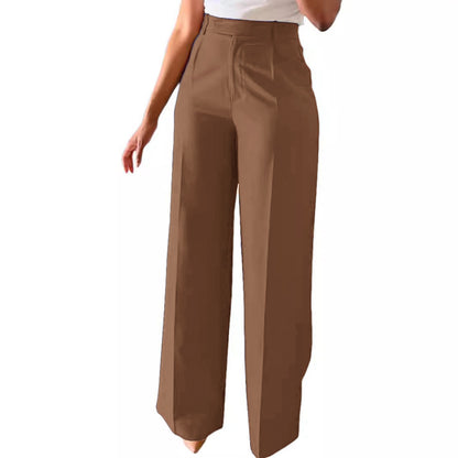 High Waist Straight Leg Pants