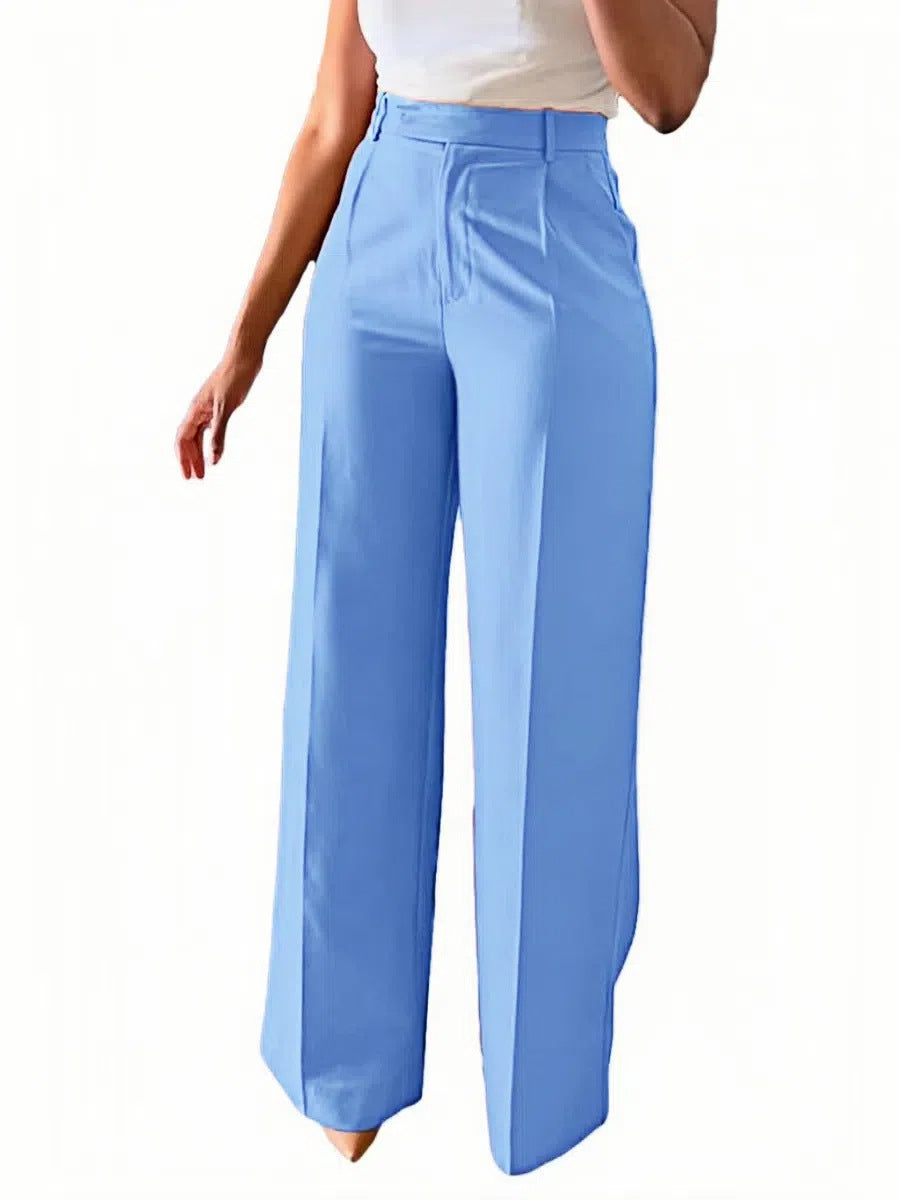 High Waist Straight Leg Pants