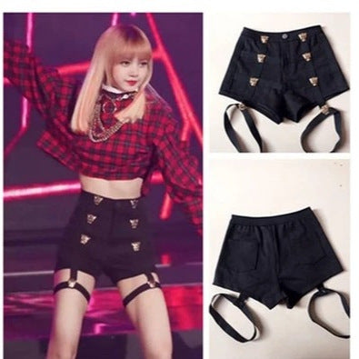 High Waist Stretchy Performance Shorts