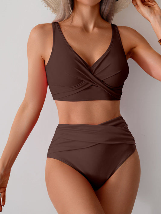 High-waist swimming suit set