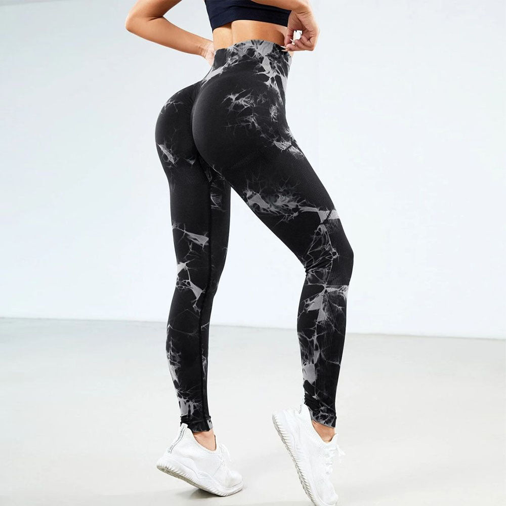 High Waist Tie-Dye Yoga Fitness Pants