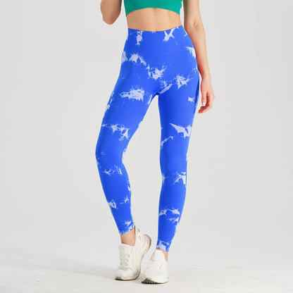 High Waist Tie-Dye Yoga Fitness Pants