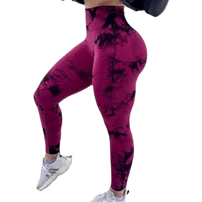 High Waist Tie-Dye Yoga Fitness Pants