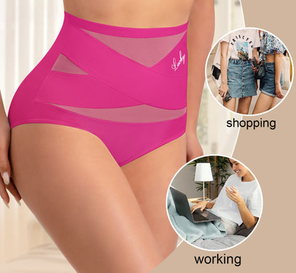 High Waist Tummy Control Women Underwear Breathable Seamless Briefs