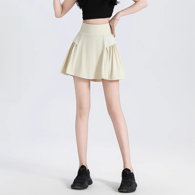 High Waist Two-Piece Sports Skirt for Women