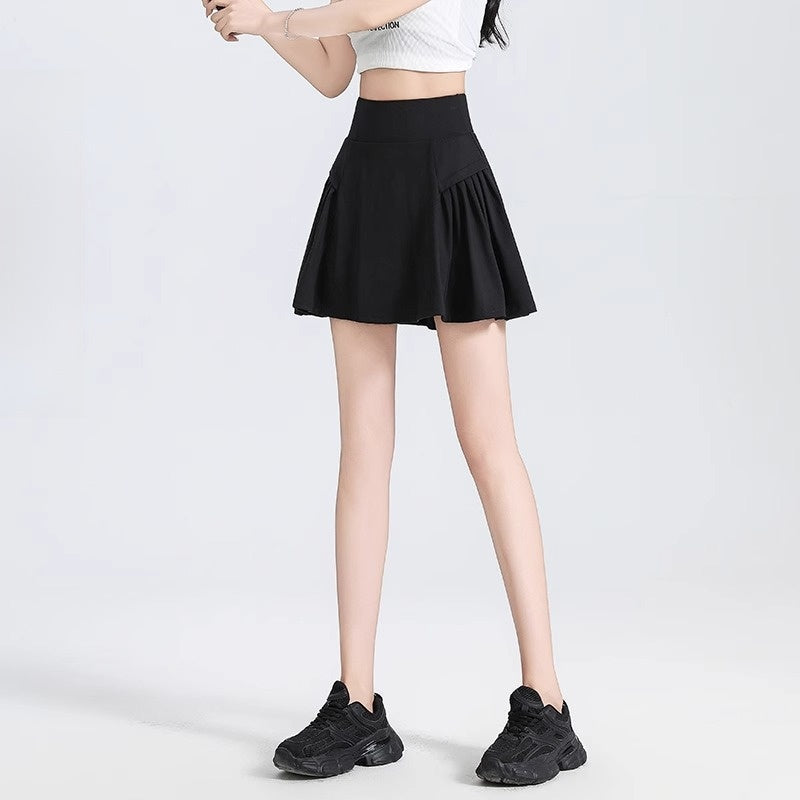 High Waist Two-Piece Sports Skirt for Women