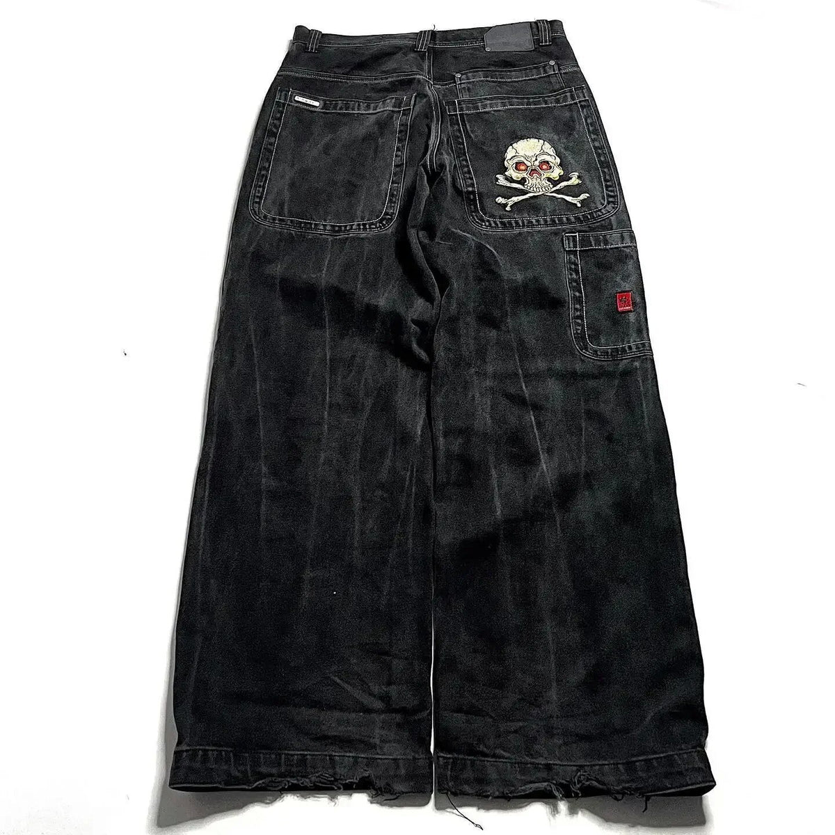 High Waist Wide Leg Cotton Jeans