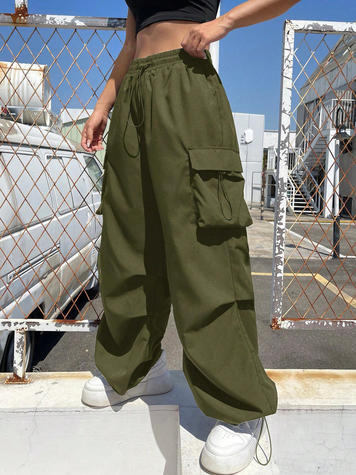 High Waist Wide Leg Long Pants
