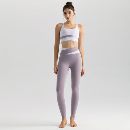 High Waist Yoga Bra and Leggings Set