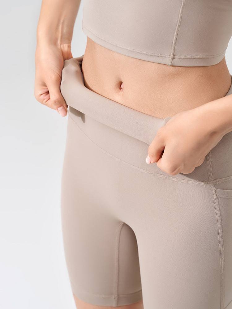 High Waist Yoga Fitness Shorts