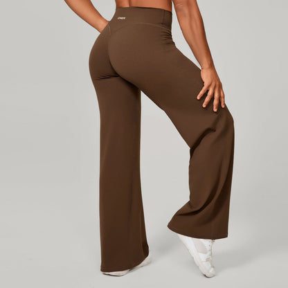 High Waist Yoga Fitness Straight Leg Pants