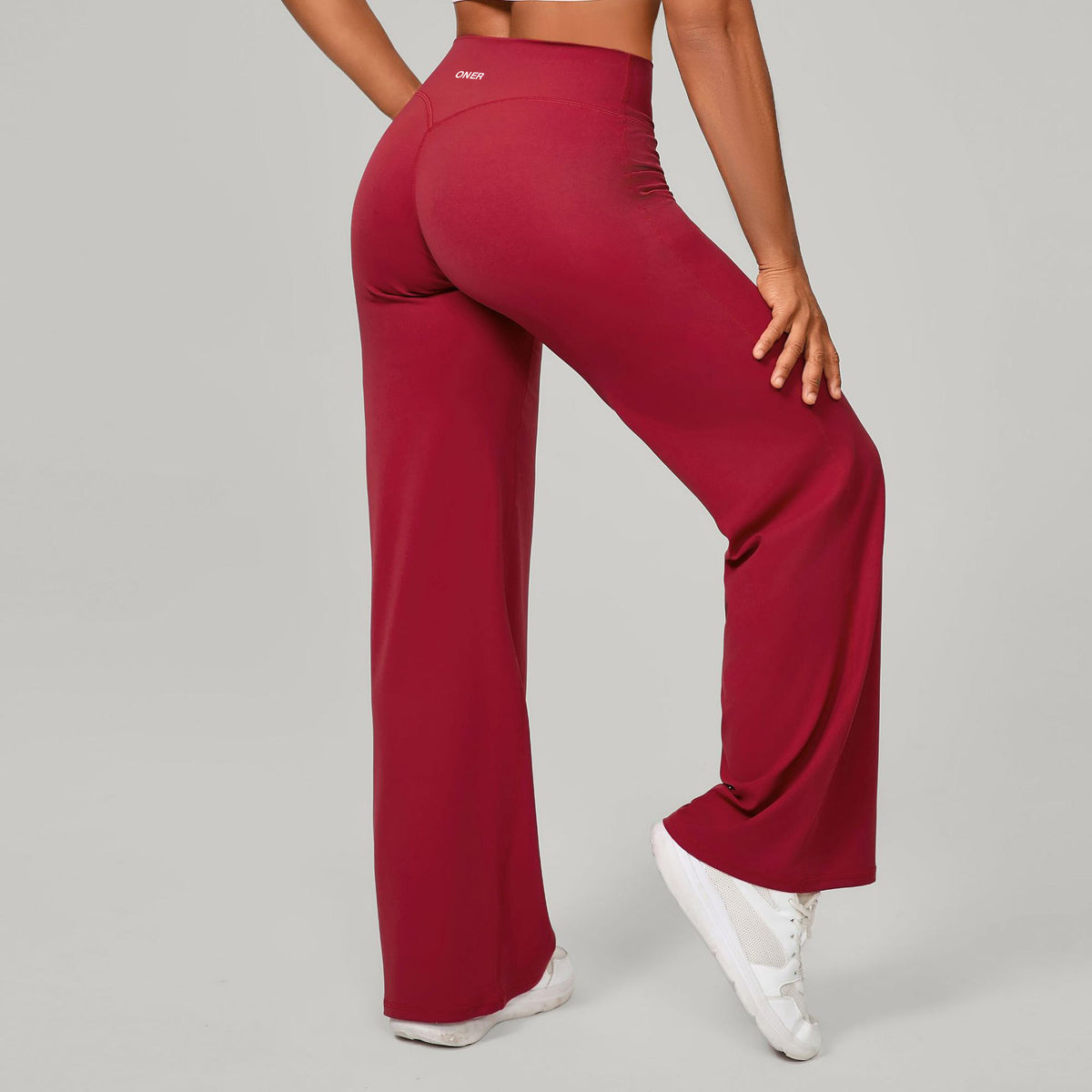 High Waist Yoga Fitness Straight Leg Pants