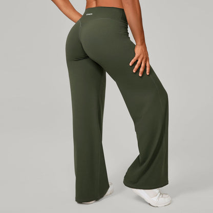High Waist Yoga Fitness Straight Leg Pants