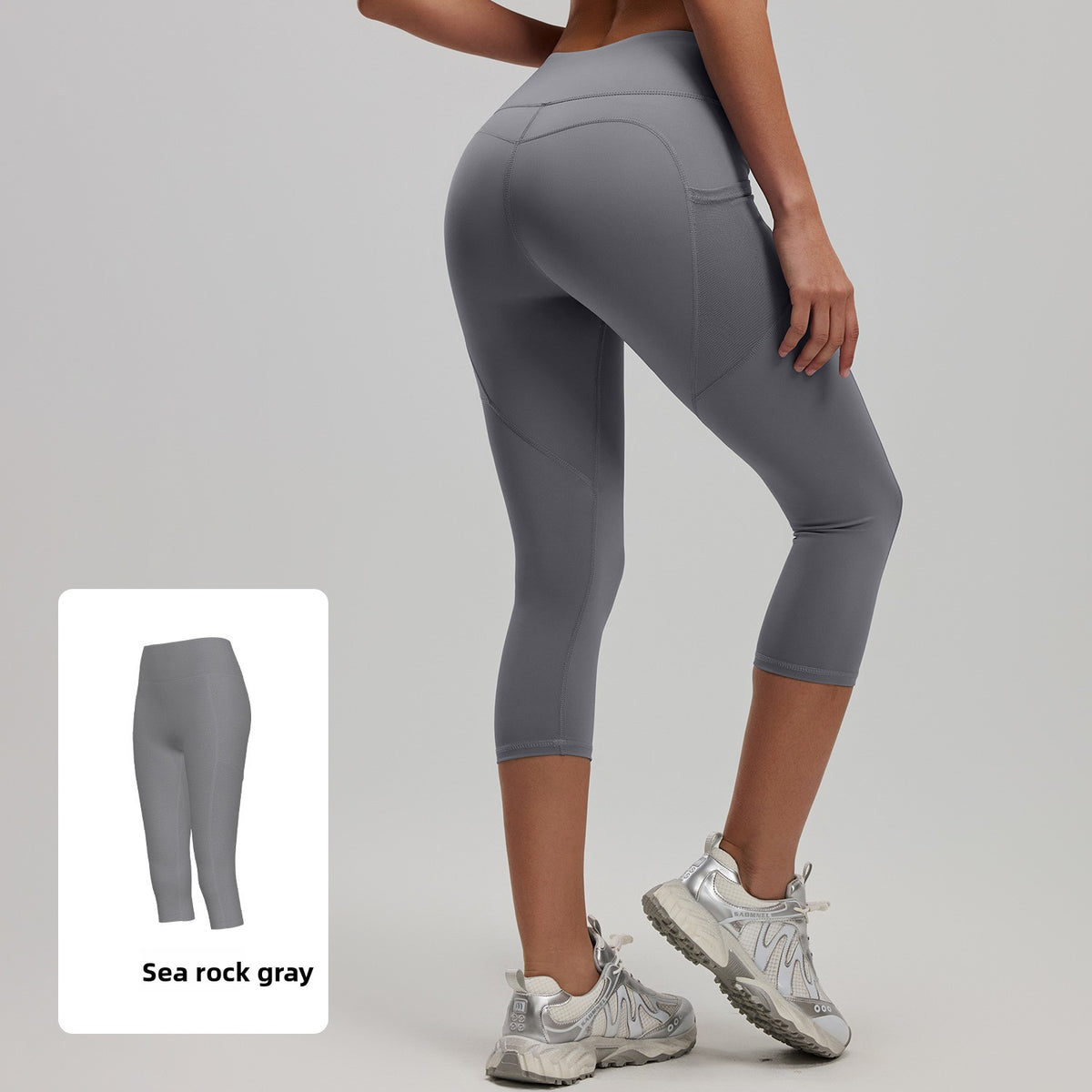 High Waist Yoga Pants with Side Pockets