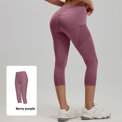 High Waist Yoga Pants with Side Pockets