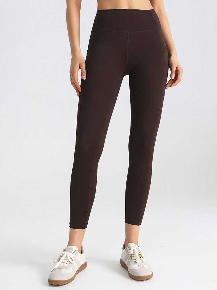 High Waist Yoga Pants with Side Pockets