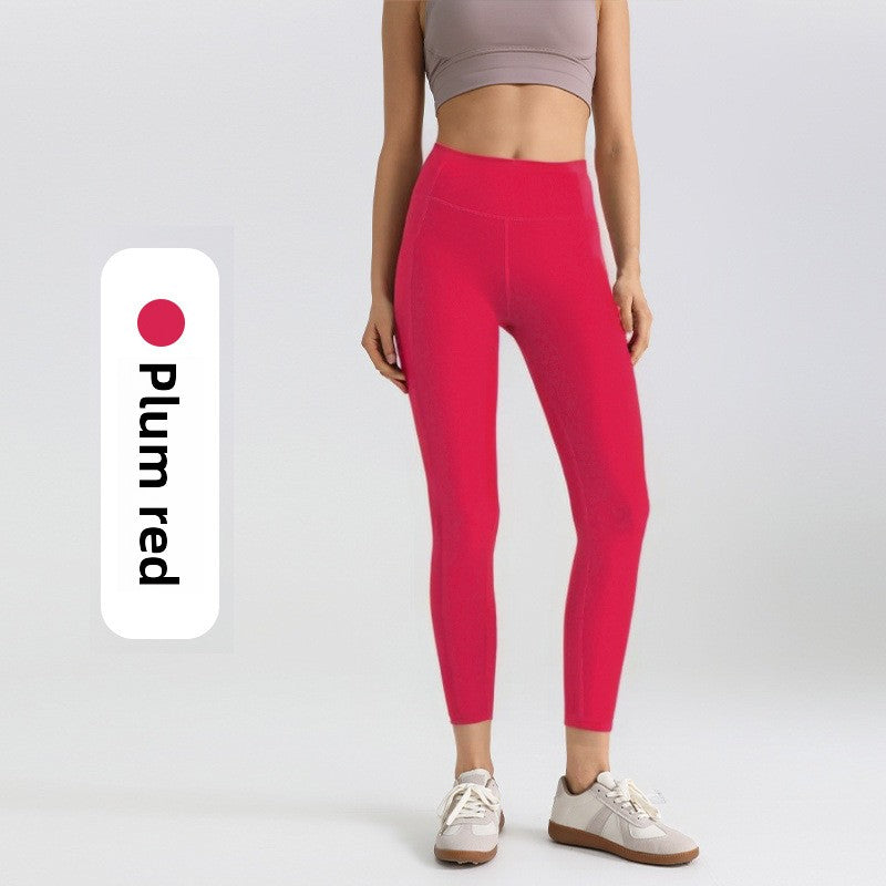 High Waist Yoga Pants with Side Pockets
