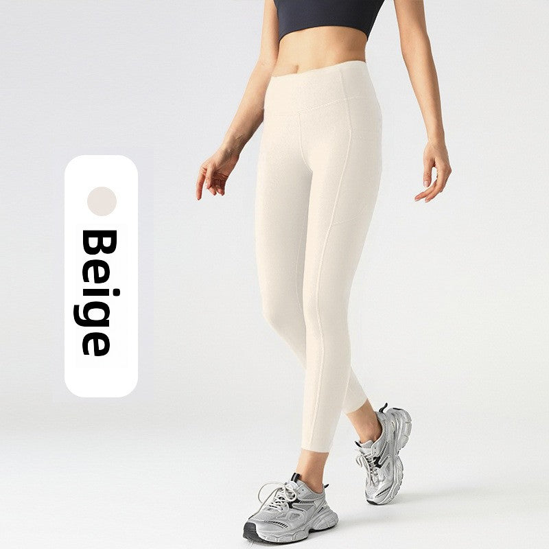 High Waist Yoga Pants with Side Pockets