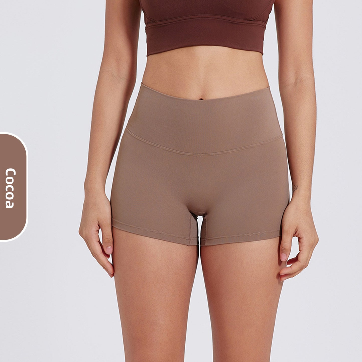 High Waist Yoga Running Fitness Shorts