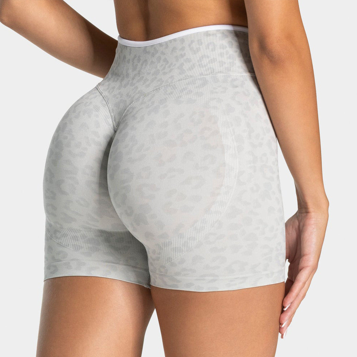High Waist Yoga Shorts with Tummy Control