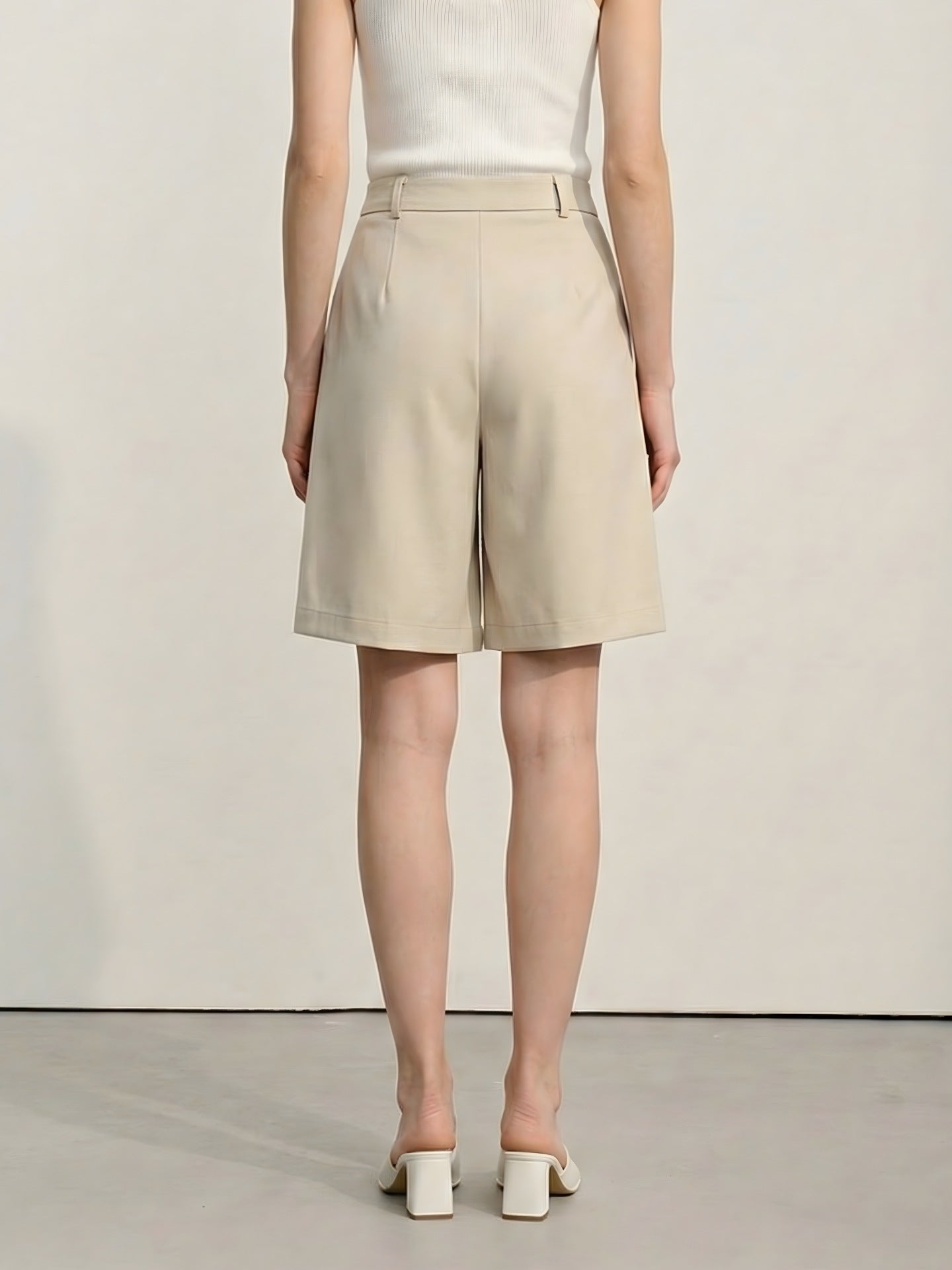 High Waisted A-Line Womens Shorts