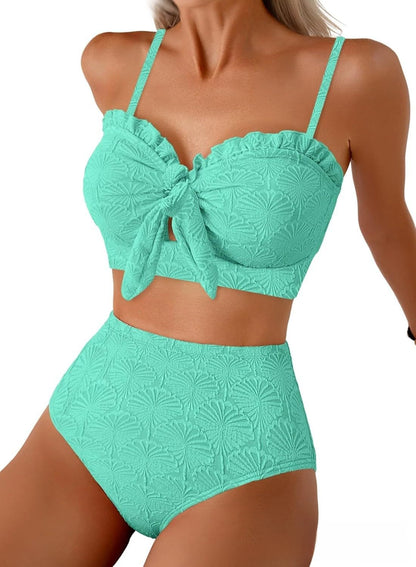 High-Waisted Bikini Swimsuit for Women