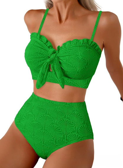 High-Waisted Bikini Swimsuit for Women