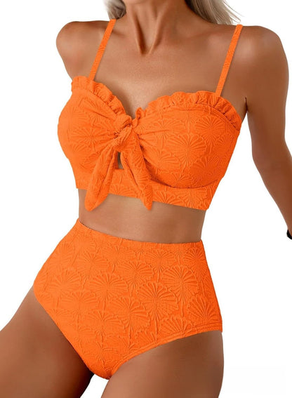 High-Waisted Bikini Swimsuit for Women