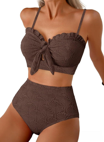 High-Waisted Bikini Swimsuit for Women