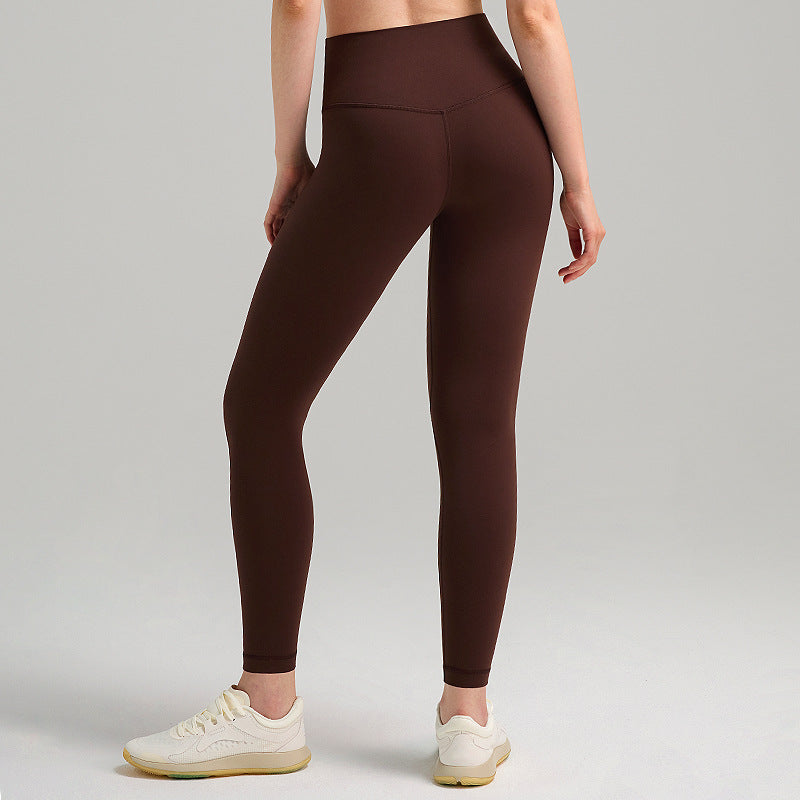 High-Waisted Brushed Fleece Yoga Running Leggings