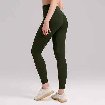 High-Waisted Brushed Fleece Yoga Running Leggings