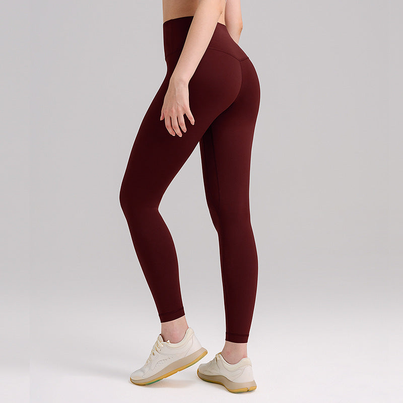 High-Waisted Brushed Fleece Yoga Running Leggings